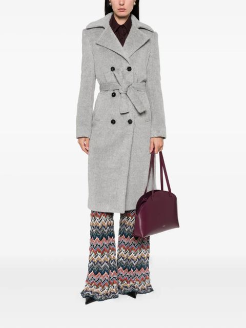 Missoni double-breasted belted coat - Grey