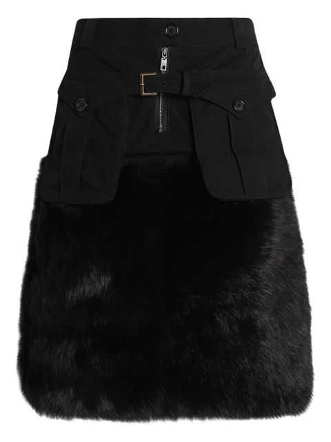 Dolce & Gabbana belted panelled skirt - N0000 BLACK - zdjęcie produktu nr 1