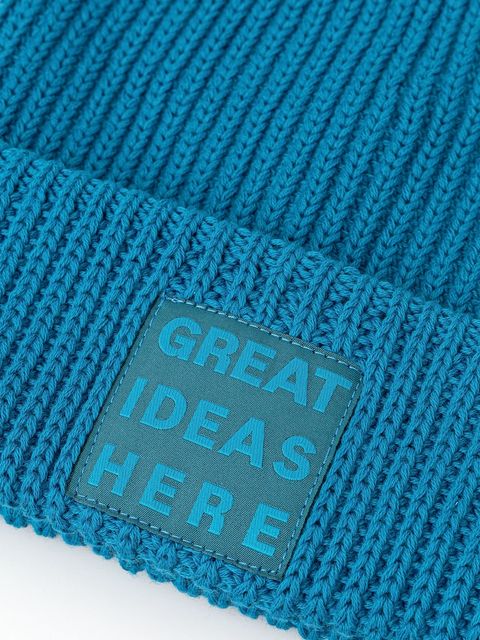 MAX&Co. czapka z dodatkiem wełny kolor niebieski 2528576042200 - zdjęcie produktu nr 2