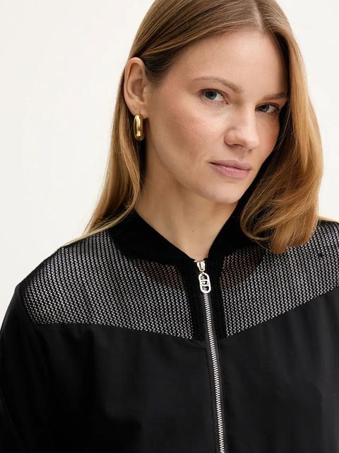 Liu Jo bluza damska kolor czarny gładka TA5071 T2900