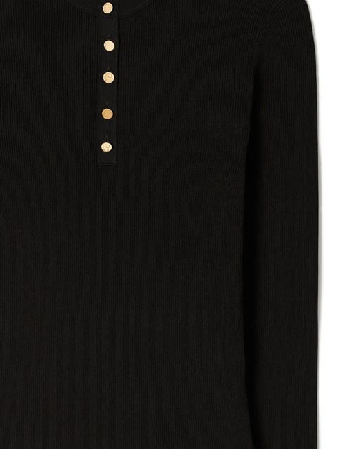 Tory Burch fine-ribbed jumper - Black - zdjęcie produktu nr 2