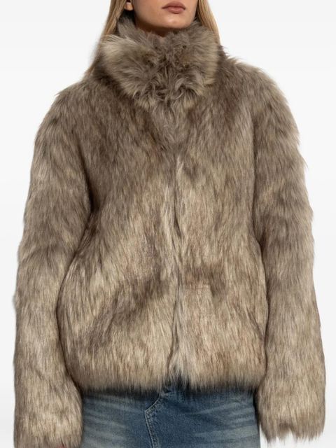 MISBHV faux-fur jacket - Neutrals