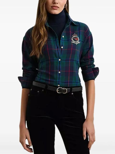 Lauren Ralph Lauren check-print shirt - Blue - zdjęcie produktu nr 1