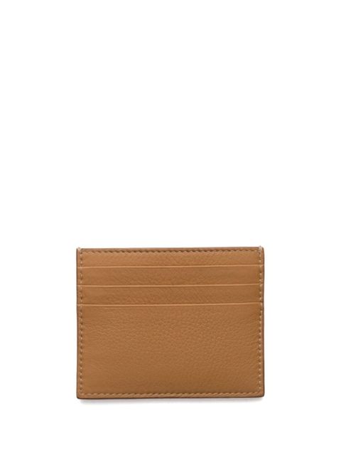 Prada logo-stamp leather cardholder - Brown - zdjęcie produktu nr 2