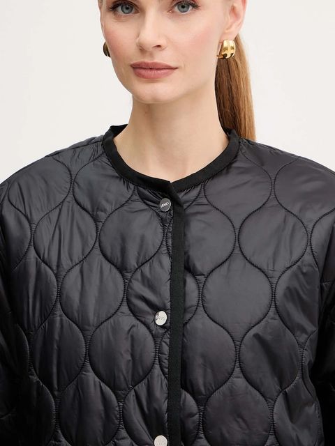 Liu Jo kurtka kolor czarny przejściowa MF5016 T091A