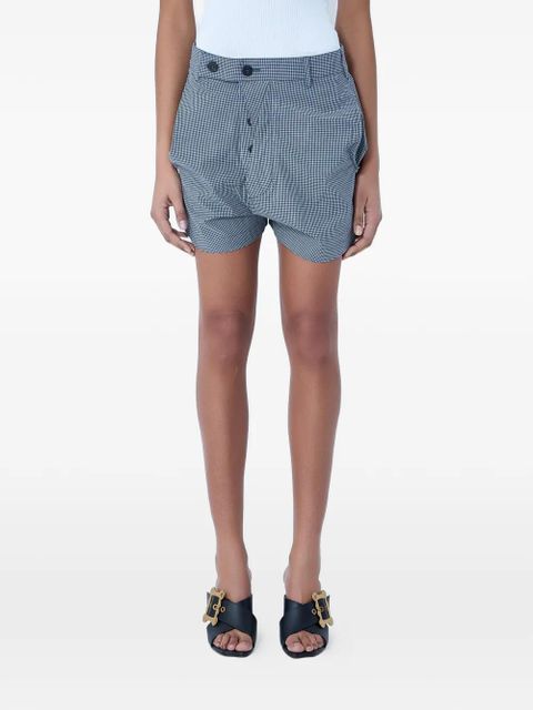 Vivienne Westwood high-waisted checkered shorts - Blue - zdjęcie produktu nr 1