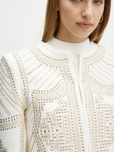 Marciano Guess marynarka HELENE kolor biały jednorzędowa 4BGN09 7192A