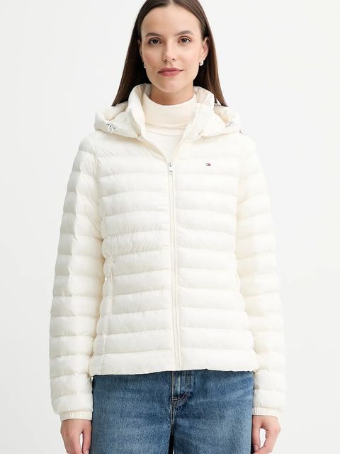 Tommy Hilfiger kurtka kolor beżowy przejściowa WW0WW47351 - zdjęcie produktu nr 1