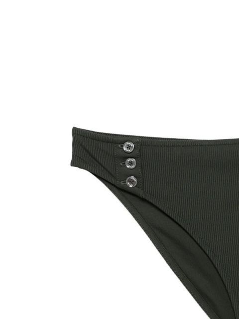 TOTEME ribbed button bikini bottom - Green