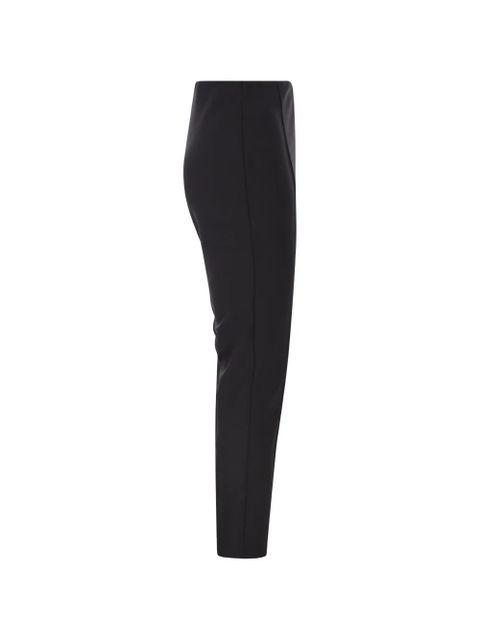 Max Mara slim fit crease trousers - Black