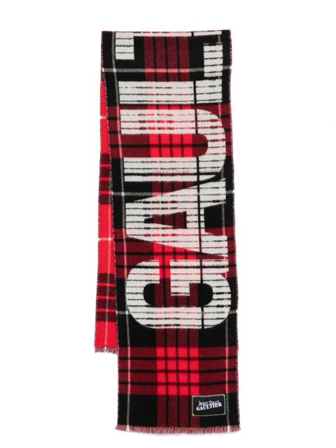 Jean Paul Gaultier tartan virgin wool scarf - Red - zdjęcie produktu nr 1