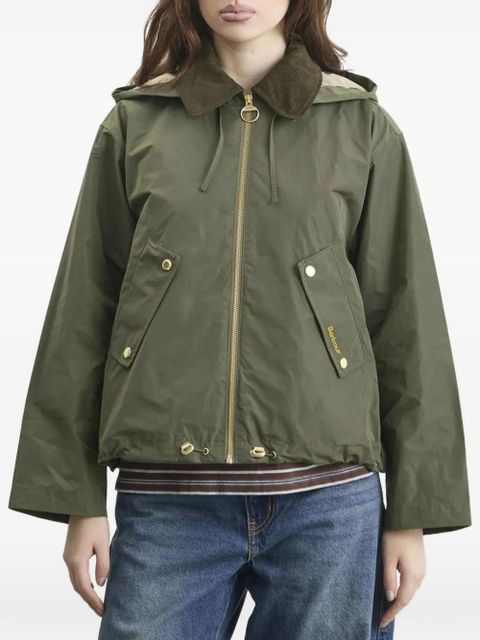Barbour hooded corduroy-collar jacket - Green - zdjęcie produktu nr 2