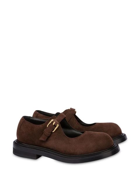 Moschino buckled suede loafers - Brown - zdjęcie produktu nr 2