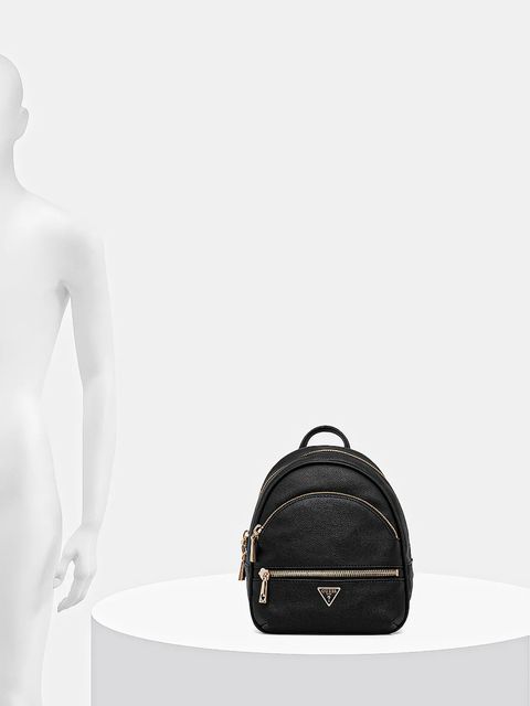 Guess plecak MANHATTAN damski kolor czarny mały gładki HWBG71 18320