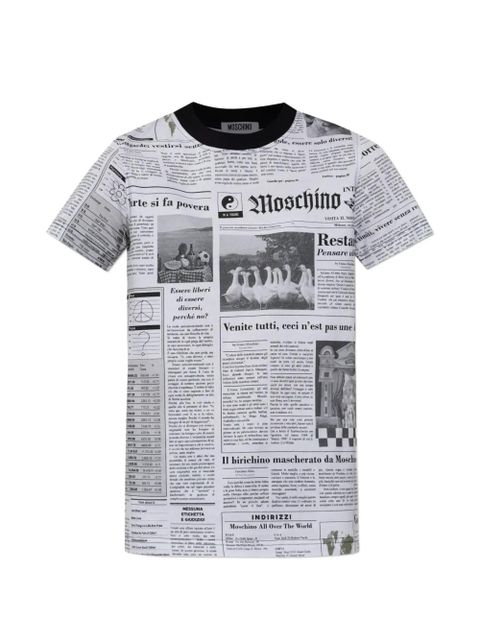 Moschino printed round-neck T-shirt - White - zdjęcie produktu nr 1