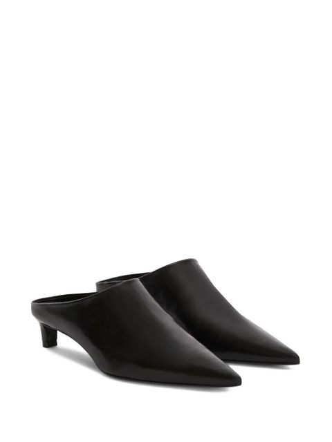 Jil Sander leather mules - Black