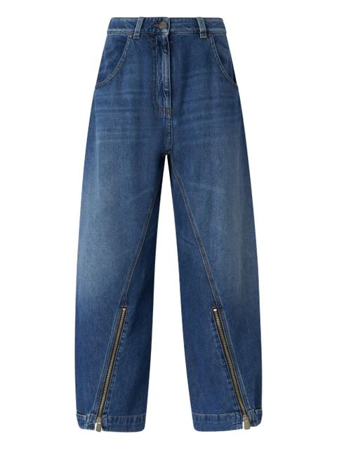 PINKO zip washed denim jeans - Blue - zdjęcie produktu nr 1