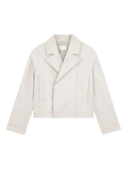 LouLou de Saison Kaipan wide-lapels leather jacket - Neutrals - zdjęcie produktu nr 1