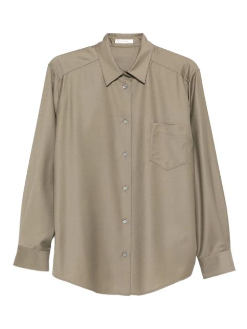 The Row Pino virgin-wool shirt - Green - zdjęcie produktu nr 1