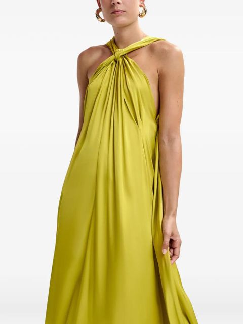 Essentiel Antwerp halterneck A-line dress - Yellow