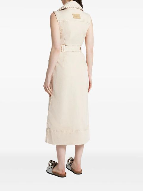 Aje cotton midi dress - Neutrals