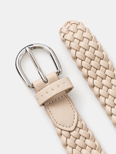 Sisley pasek damski kolor beżowy 6QAJWL031