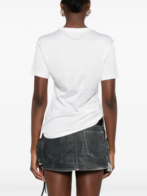 Versace pin-drape T-shirt - White