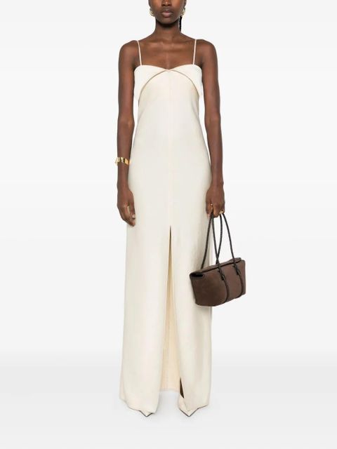 Nanushka folded-neckline maxi dress - Neutrals - zdjęcie produktu nr 2