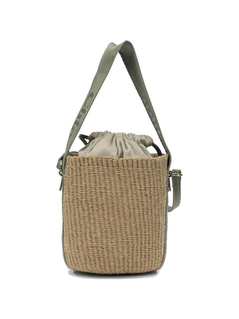 Chloé small Woody drawstring bucket bag - Green - zdjęcie produktu nr 2