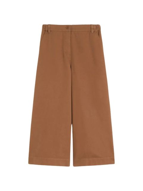 Weekend Max Mara leather culottes - Brown - zdjęcie produktu nr 1