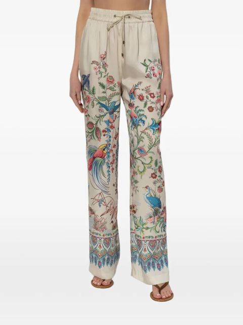 ETRO floral-print trousers - Neutrals