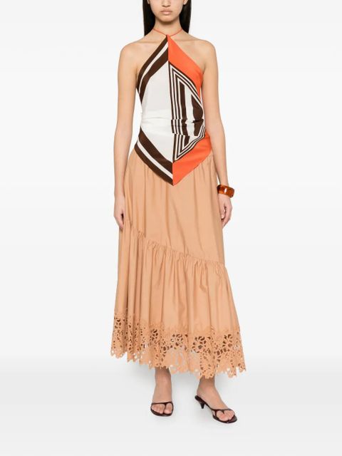 TWINSET ruffled midi skirt - Brown - zdjęcie produktu nr 2