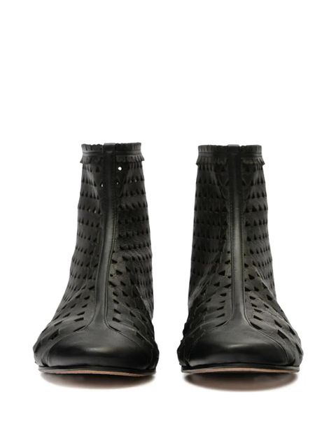 ISABEL MARANT Ferix perforated boots - Black - zdjęcie produktu nr 2