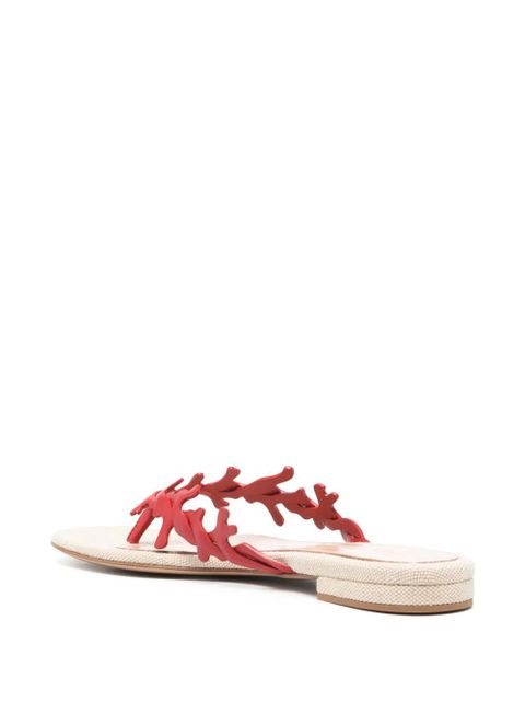 Gianvito Rossi Ocean thong-strap flat sandals - Red