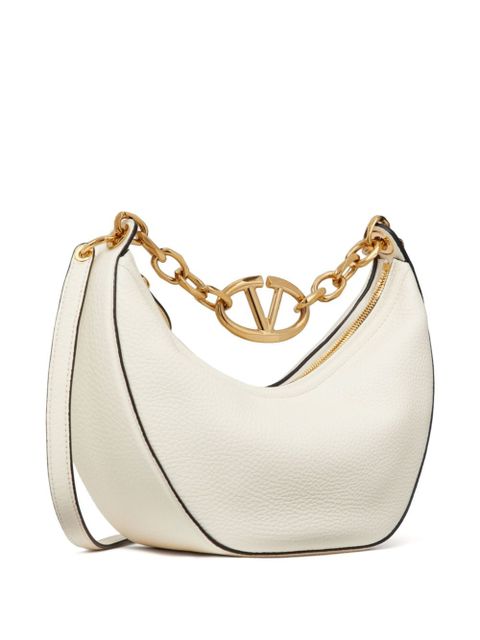 Valentino Garavani small VLogo Moon Hobo bag - Neutrals
