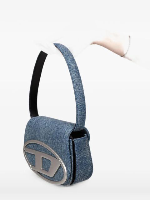 Diesel 1dr logo-plaque tote bag - Blue