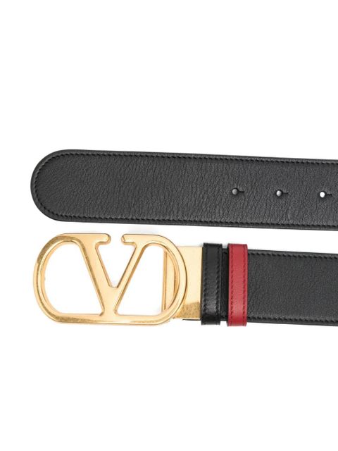Valentino Garavani Vlogo leather belt - Black