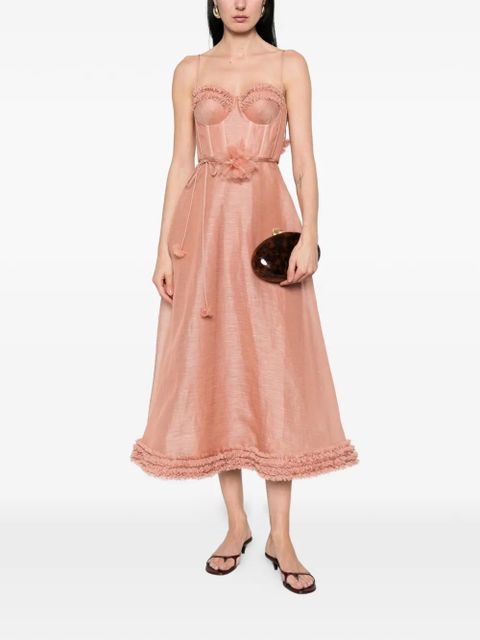 ZIMMERMANN Luna ruffled dress - Pink - zdjęcie produktu nr 2