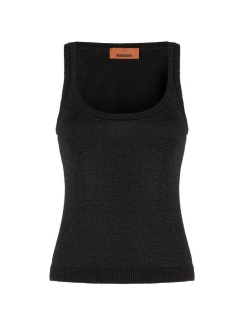 Missoni square-neck tank top - Black - zdjęcie produktu nr 1