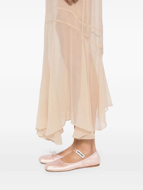 Simone Rocha multi-seam midi skirt - Neutrals