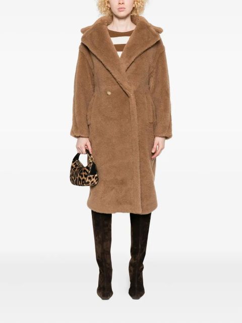 Max Mara teddy double-breasted coat - Neutrals