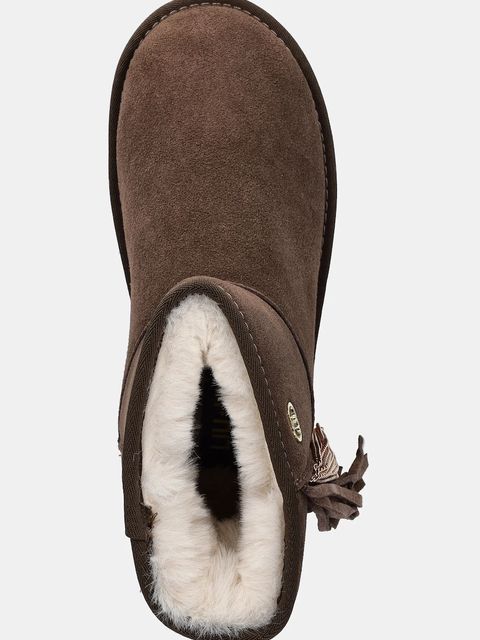 Liu Jo śniegowce zamszowe JANE 09 kolor brązowy SF5109PX002S3830