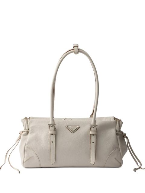 Prada medium Bonnie leather tote bag - Neutrals - zdjęcie produktu nr 1
