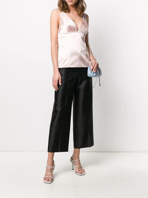 Givenchy V-neck satin top - Pink