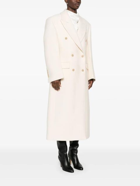 Róhe double-breasted coat - White