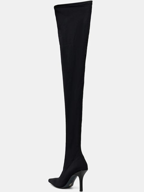 Patrizia Pepe kozaki damskie kolor czarny na szpilce 8Y0127 J346 K103