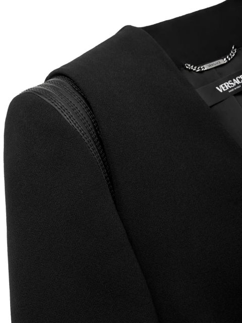 Versace shoulder-trim jacket - Black