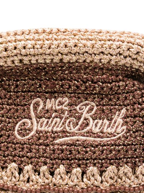 MC2 Saint Barth crochet-knit shoulder bag - Brown