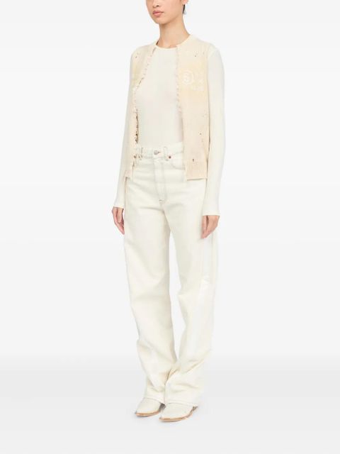 MM6 Maison Margiela Signature Numbers motif waistcoat - Neutrals