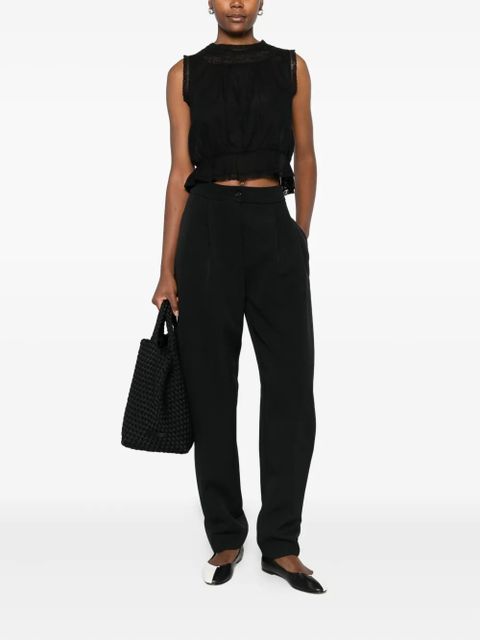 DÔEN Lilibet lace-trimmed sleeveless top - Black - zdjęcie produktu nr 2